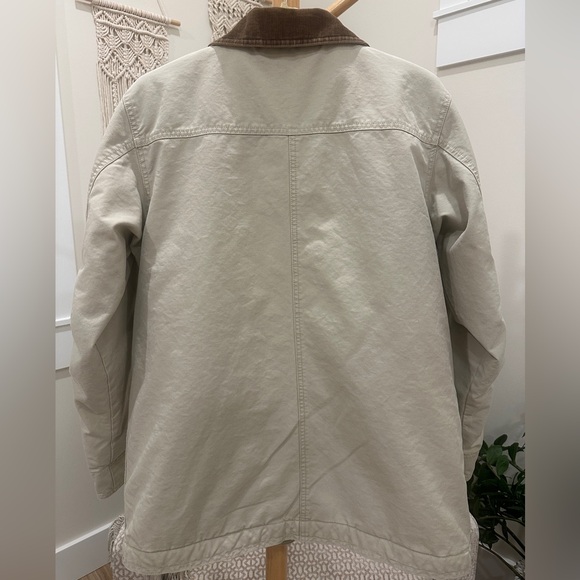 L.L.Bean Women’s Chore Jacket Corduroy Trim Quilted Lined Size M - Picture 5 of 10